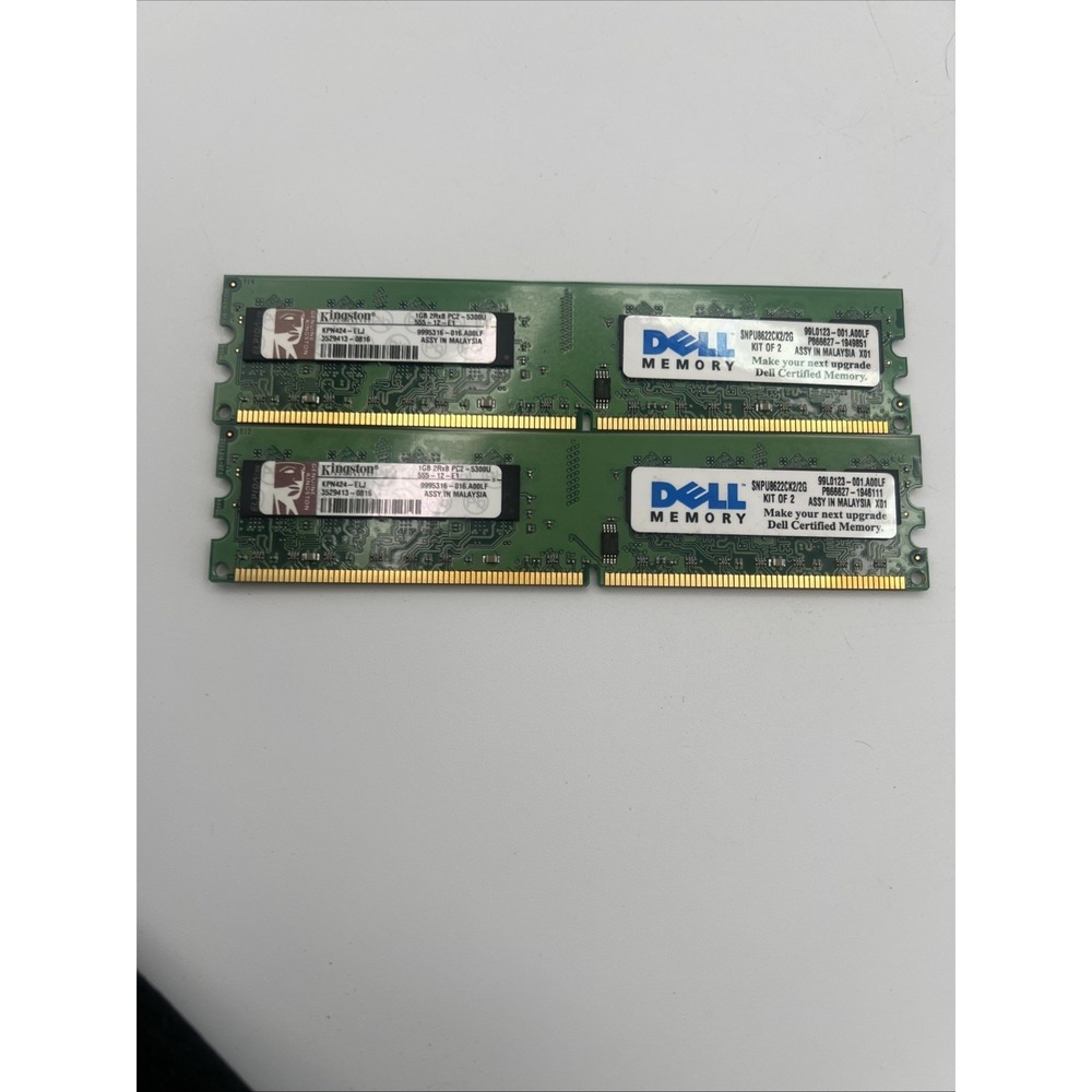 Dell Memory Module Upgrade Kit SNPU8622CK2/2G 1G X‎ 2